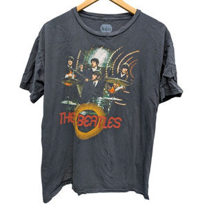 The Beatles officially licensed black t shirt British rock music short sleeve L